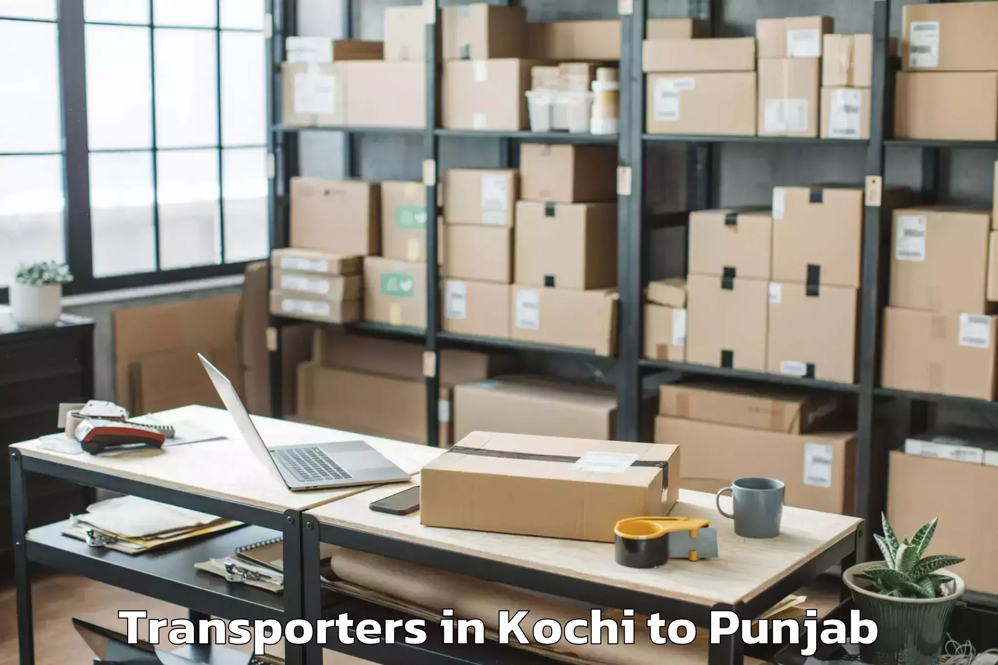 Kochi to Silver Arc Mall Transporters Booking